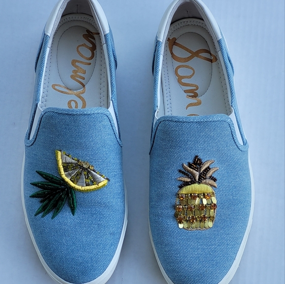 Sam Elderman Evelina Slip on Embellished Shoe Size 10M - Picture 7 of 10